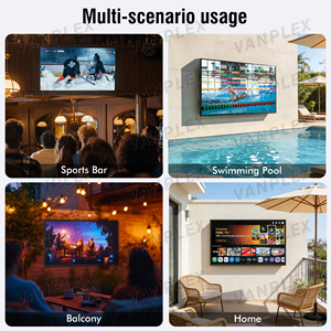 ทีวีสมาร์ท LED 4K กันน้ำ IP65 สำหรับภายนอกอาคาร ระบบ WebOS รองรับ WiFi แบบดูอัลแบนด์ ควบคุมด้วยเสียง ขนาด 55 นิ้ว มีสองขนาดใหญ่ให้เลือก - Product Image 2