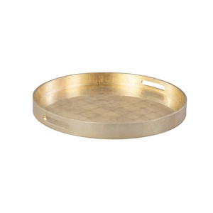 Juego de bandeja de laca circular elegante grande, bandeja de servicio multifunción para comedor, para el hogar Decoración de mesa, vajilla al por mayor - Product Image 4