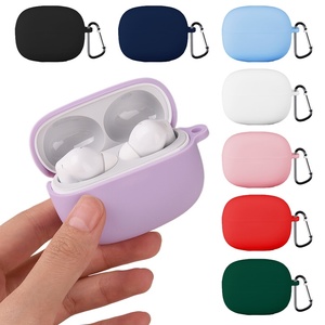Nueva Funda Protectora de Silicona Suave Mate para Auriculares <span class=keywords><strong>Xiaomi</strong></span> <span class=keywords><strong>Redmi</strong></span> Buds 8 Pro, Antiarañazos, Antipolvo, con Gancho - Product Image 1