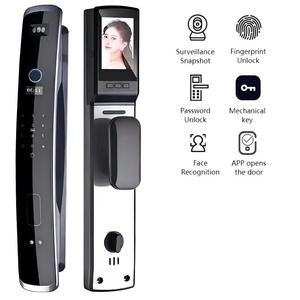 Cerradura Inteligente para Puerta sin Llave con Wi-Fi, Cámara, Huella Dactilar, Reconocimiento Facial y Llaves para Puertas de Madera/Acero - Product Image 3