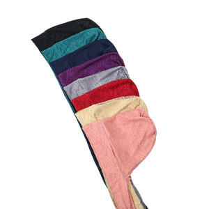 Gorro Turbante <span class=keywords><strong>de</strong></span> Doble Capa con Encaje y Cola Larga para <span class=keywords><strong>Mujer</strong></span>, Pañuelo Elástico <span class=keywords><strong>de</strong></span> Color Sólido y Gorro Interior para Hiyab con Lazos Ajustables - Product Image 5