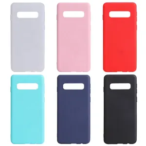 Factory Stock Ultra Thin Phone Accessories Silicone Phone Back Cover Case for Samsung Galaxy S10 S10 plus S10 lite