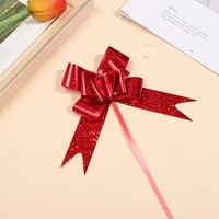 30mm plusieurs couleurs Laser ruban tirer fleur cadeaux noeud papillon pour cadeaux emballage cadeau décoration fête fournitures