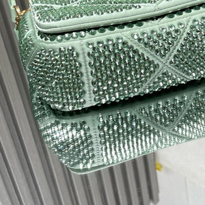 2025 Sang Trọng Cao cấp Thiết Kế Thời Trang Và Linh Hoạt Màu Xanh Lá Cây Pha Lê Chuỗi Của Phụ Nữ Vai Túi Xách Phụ Nữ Túi Xách Crossbody Túi - Product Image 2