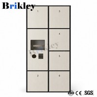 Casillero de Baloncesto Resistente a la Intemperie, de Acero Inoxidable HPL, con Cerradura Electrónica, Estructura Ensamblada para Vestuario