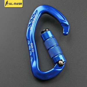 Alnas Aluminum Alloy Carabiner 57.5x10mm Type D <b>Locking</b> Climbing Safety Buckle Outdoor Fitness Connector - Product Image 3