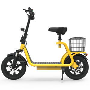 Scooter Eléctrico X12 Amarillo de 12 Pulgadas, Bicicleta de Reparto de Alimentos de Largo Alcance, Plegable, de Alta Velocidad, X12 - Product Image 5