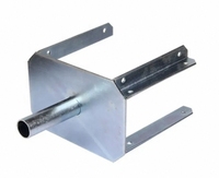 Tête de fourche de ponteau en acier galvanisé de haute qualité – Accessoires d'échafaudage pour la construction de bâtiments de bureaux