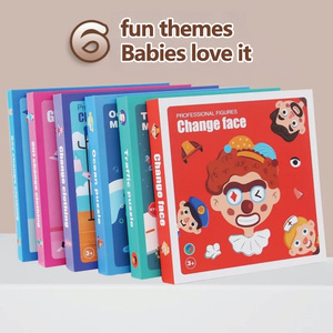 Puzzles magnétiques Montessori pour tout-petits, jeu de déguisement de visage, jeu de voyage, double face, jouet éducatif préscolaire pour enfants - Product Image 3
