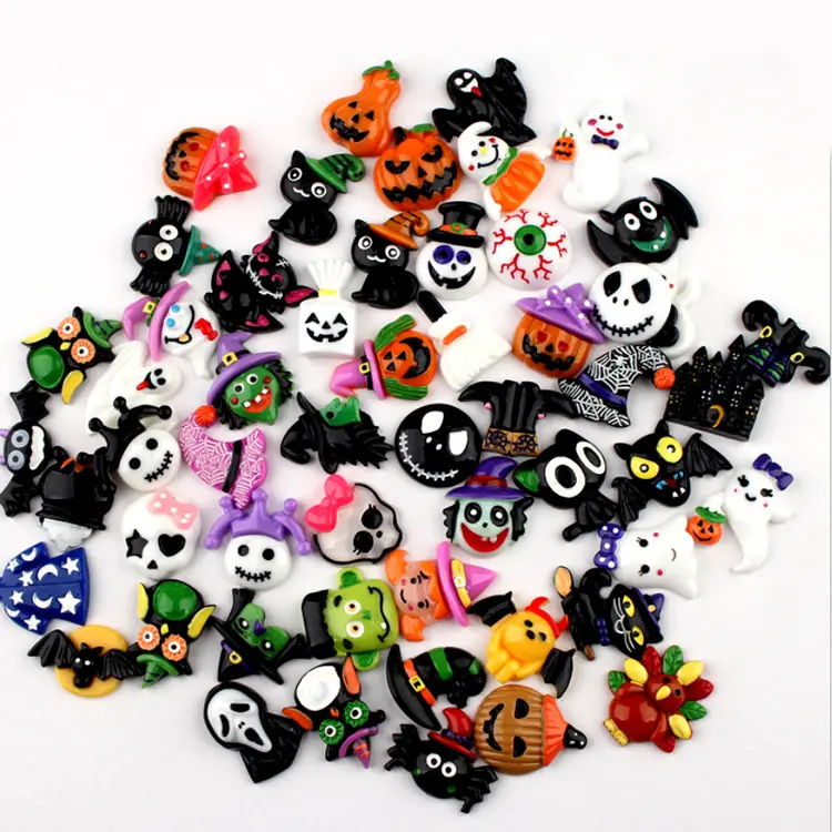 Yiwu Wintop Hot Sale Flatback Halloween Hars Cabochon Diy Accessoires Decoratie