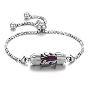 Bracelet diffuseur d'huiles essentielles en acier inoxydable réglable pour aromathérapie, cadeau idéal pour la Saint-Valentin - Product Image 4
