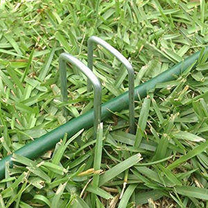 Confezione da 50 picchetti per tende da giardino da 12 pollici graffette per paesaggi zincate perni di terra in acciaio calibro 11 - Product Image 5