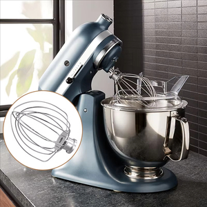 <span class=keywords><strong>KitchenAid</strong></span> K45WW Accessoire pour batteur électrique <span class=keywords><strong>Fouet</strong></span> en acier inoxydable pour crème aux œufs, gâteaux, mayonnaise Outils <span class=keywords><strong>à</strong></span> œufs de qualité supérieure - Product Image 3