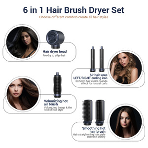 Secador de Pelo 6 en 1 de Alta Velocidad con Cepillo de Aire, Multi-Styler BLDC sin Escobillas, Rizador de Pelo con Estuche de Cuero - Product Image 3