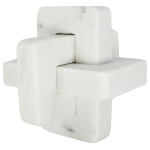 Scultura a Nodi Intrecciati in Marmo Moderno, Oggetto Decorativo per Casa, Ufficio, Bagno, Soggiorno - Product Image 3
