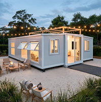 Maison conteneur de luxe Smartbuild de 20 pieds avec cuisine, salle de bain et 2 chambres, villa préfabriquée à installation rapide