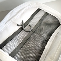 Trousse de Toilette Suspendue Imperméable en Tissu Sergé 290T, Compartiment Transparent en TPU, Crochet Pivotant, Imprimé Floral pour Femme, Voyage, Hôtel, Salle de Bain