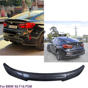 For F16 PSM Style Real Carbon Fiber Material <b>Rear</b> <b>Spoiler</b> Trunk Wing 2014-2019 - Product Image 2