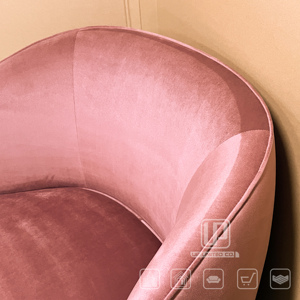 Sillón Individual de Balcón de Diseño Italiano en Terciopelo, Sillón Individual de Lujo Ligero para Sala de Estar - Product Image 6