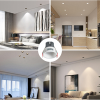 Projecteur Led encastrable pour le plafond, éclairage rond, disponible en noir et blanc, 5W, 7W, 9W, 12W, prix de gros, offre spéciale