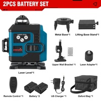 Niveau laser vert 4D Onevan 16 lignes - Auto-nivelant, rotation à 360°, étanche IP54, batterie 4000 mAh, précision 2 mm/10 m