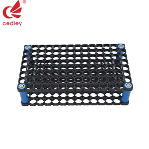 Hot-sale Lithium Battery Pack Plastic ABS Honeycomb Organizer Vertical Fixed Stable Spacer 18650 Cell Holder