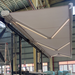 <span class=keywords><strong>Toldo</strong></span> Eléctrico para Patio Exterior con Marco de Aluminio Blanco y Cofre de Acrílico con Control Remoto, <span class=keywords><strong>Toldo</strong></span> con Marco de Aluminio Blanco para Patio - Product Image 1