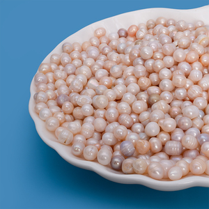 Perles d'eau douce naturelles de 7 à 9 mm, vente <span class=keywords><strong>en</strong></span> gros, perles <span class=keywords><strong>en</strong></span> <span class=keywords><strong>vrac</strong></span> vendues au kilogramme pour la fabrication de bijoux - Product Image 3