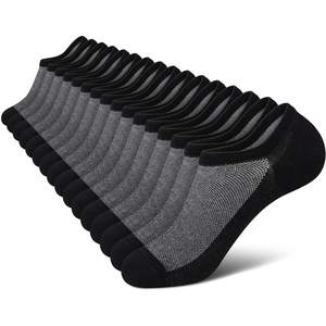 Chaussettes de sport en coton pour hommes avec logo personnalisé, en gros, haute qualité, en tissu polyester thermique, antidérapantes, disponibles en blanc - Product Image 1