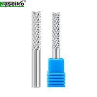 Naseiko mata Router ukir jagung, mata bor ujung pemotong penggilingan karbida padat 10mm 12mm