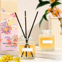 Diffuseur d'arômes liquide haut de gamme sans flamme avec bâtonnets en rotin, parfum essentiel pour chambre à coucher, désodorisant d'intérieur