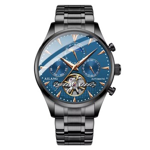 Reloj Mecánico Automático para Hombre, Multifuncional, Deportivo, Resistente al Agua, de Acero Inoxidable, con Tourbillon, en Oferta - Product Image 4