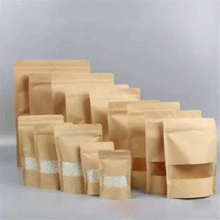 Sac de thé en papier Kraft avec fermeture éclair, emballage vide biodégradables à chaud, de qualité alimentaire écologique, 10 unités