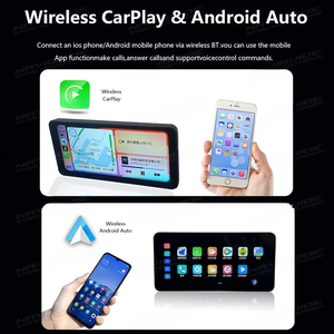 Écran tactile détachable rapide de 6,3 pouces pour moto, CarPlay sans fil, Android Auto, USB, étanche, pour Harley, Honda, BMW - Product Image 6