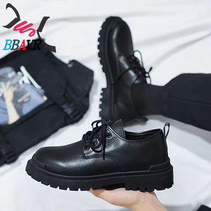 Chaussures décontractées pour hommes, style quatre saisons, classiques, en cuir, avec doublure en tissu coton, tendance pour le printemps, l'été et l'automne - Product Image 3