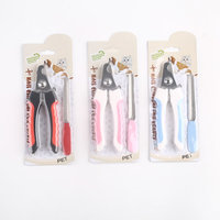 Kingtale-Coupe-ongles professionnel amélioré pour chien-Ciseaux à ongles pour animaux de compagnie-Protecteurs de sécurité-Brosses pour cartes blister