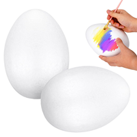 Œufs en polystyrène lisses pour les projets d'artisanat de printemps, de Pâques, d'Halloween, de Noël, de vacances, de fabrication artisanale, de peinture, de projets scolaires