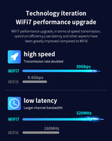 Adaptador USB WiFi de Fábrica Nuevo, WiFi 7 BE6500Mbps Tri-band, Receptores WiFi para MAC, Linux, Windows
