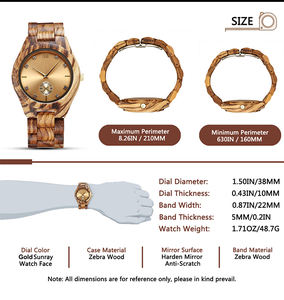 YS5518 unisexe bambou <span class=keywords><strong>bois</strong></span> Grain <span class=keywords><strong>montre</strong></span>-bracelet Simple mouvement à Quartz 20mm pointeur <span class=keywords><strong>pas</strong></span> <span class=keywords><strong>cher</strong></span> en gros montres en <span class=keywords><strong>bois</strong></span> pour hommes femmes - Product Image 5