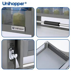 Unihopper mutfak depolama aksesuarları kaldırma sepeti aşağı çekin raflar kabine cam asansör çekmece sepetleri