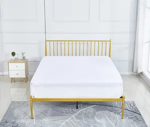 Metal Bed Frame with Headboard