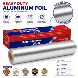 Rollos de Papel Aluminio de Grado Alimenticio Resistentes y Personalizados para Catering, Empaque de Alimentos, Cocina, Congelación, Asado y Barbacoa - Product Image 5