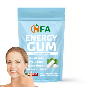 Chewing-gum avec ingrédients à la caféine en stock avec marque privée pour adultes chewing-gum suppléments pour une haleine fraîche et un soutien énergétique - Product Image 1