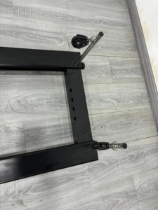 เครื่องปรับพิลาทิสแบบพับได้ทำจากอลูมิเนียมสีดำใช้ในบ้านสตูดิโอแบบพกพาทนทานประหยัดพื้นที่เคลื่อนย้ายได้ง่าย - Product Image 4