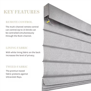 Roman Blinds Cordless Automated Electric Operated Roman Blind <b>Shades</b> for <b>Window</b> Shutter - Product Image 4