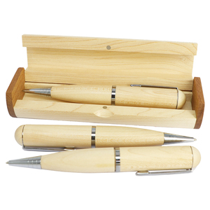 Venta al por mayor de regalo corporativo de madera 2,0 pluma de <span class=keywords><strong>memoria</strong></span> flash USB <span class=keywords><strong>con</strong></span> caja personalizada Pen Drive USB Flash Drive bolígrafo disco flash - Product Image 4