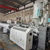Máquina de Extrusión de Tubería Corrugada de Doble Pared de 110-250 mm, Equipo de Producción de HDPE/PP PE, Caja de Cambios PLC, Alta Productividad