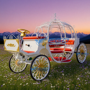 Carruaje Eléctrico Clásico de Estilo Europeo para Bodas, Carruaje de Lujo con Forma de Calabaza de Cenicienta, Recuerdos en Venta - Product Image 4
