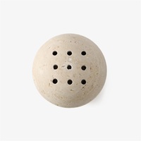 Diffuseur d'huiles essentielles en pierre de travertin jaune naturel Maxery, brûleur d'huiles essentielles, maison, bureau, ambiance relaxante unique