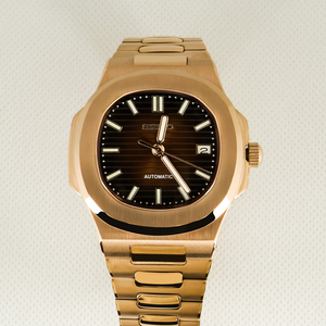 Montre automatique mécanique carrée en acier inoxydable de luxe pour homme, design élégant, diamètre 41 mm, étanche - Product Image 1